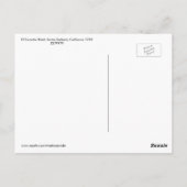 El Encanto Hotel, Santa Barbara, CA Vintage Briefkaart (Achterkant)