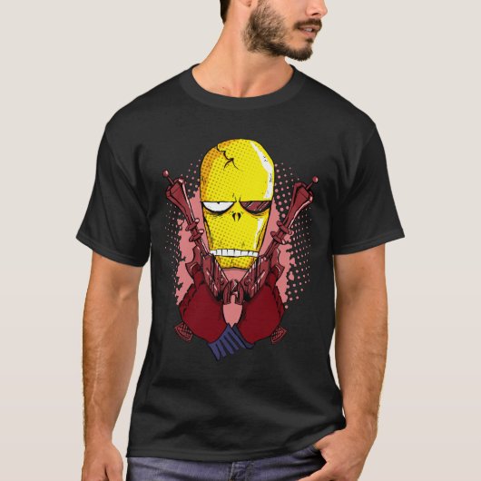 El Esqueleto: Het Skeleton T-Shirt DARK (Voorkant)