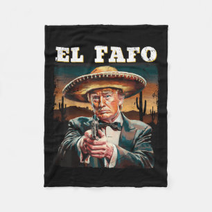 El Fafo Mexicaanse Sombrero Trump Fafo Design Fleece Deken