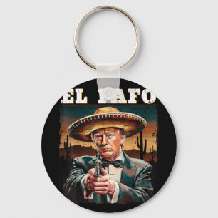 El Fafo Mexicaanse Sombrero Trump Fafo Design Sleutelhanger
