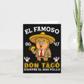 El Famoso Don Taco Trump heeft anti-Trump uitgekoz Kaart (Voorkant)