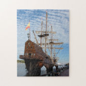 El Galeón Tall Ship Moored in Savannah GA Legpuzzel (Verticaal)