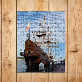 El Galeón Tall Ship Moored in Savannah GA Legpuzzel