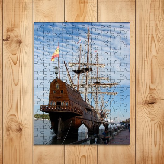 El Galeón Tall Ship Moored in Savannah GA Legpuzzel