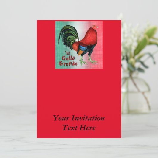 El Gallo Grande Kaart (Staand voorkant)
