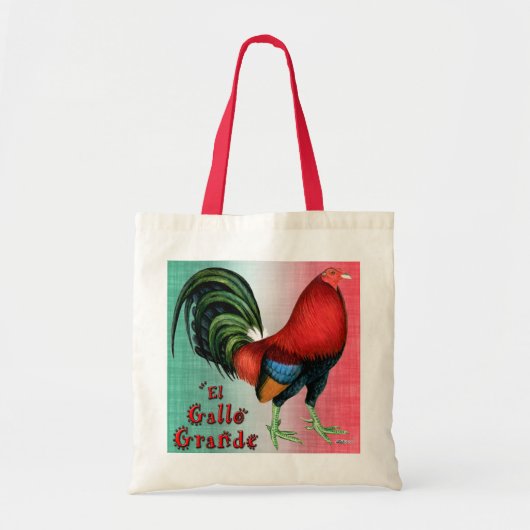 El Gallo Grande Tote Bag (Voorkant)