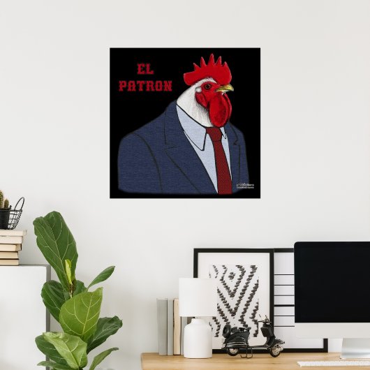 El Gallo Patron Poster (Thuiskantoor)