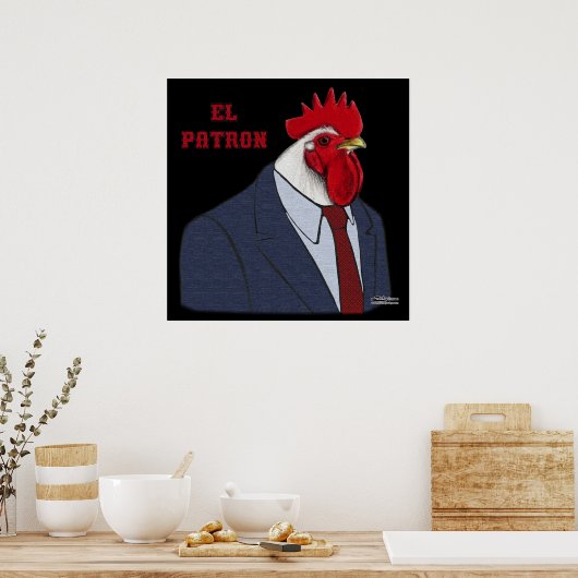 El Gallo Patron Poster (Keuken)