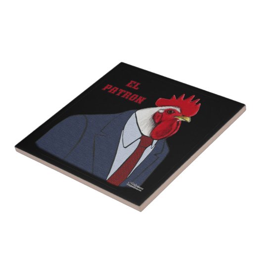 El Gallo Patron Tegeltje (Zijkant)