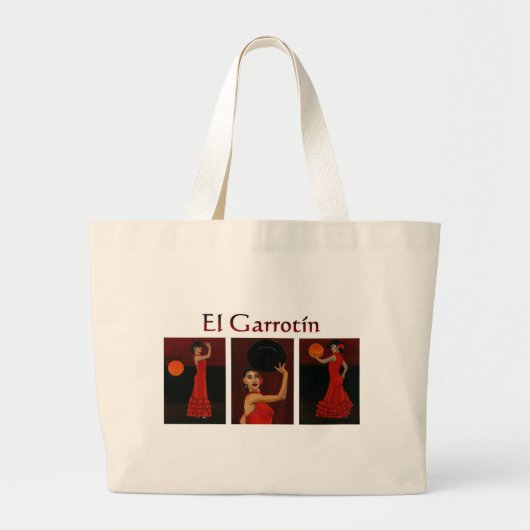 El Garrotín (Flamenco) Grote Tote Bag (Voorkant)