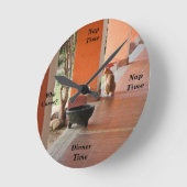 El Gato Clock Small Round Ronde Klok (Hoek)