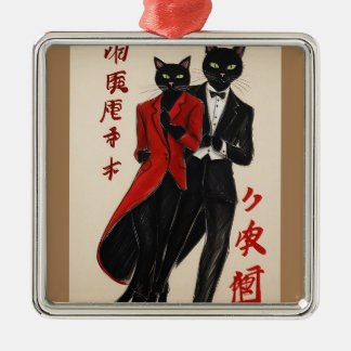 El Gato De Argentijnse tango maestro Metalen Ornament