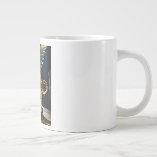 El Gato de Cristal: El Grifo Encantado Grote Koffiekop (Rechts)