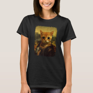 el gato Meme historisch grappig Cute Cat met pisto T-shirt