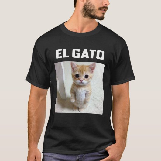 El Gato Meme Kat T-shirt (Voorkant)
