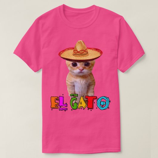El Gato Meme Mexican Cat Latino Munchkin Kat Cin T-shirt (Design voorkant)