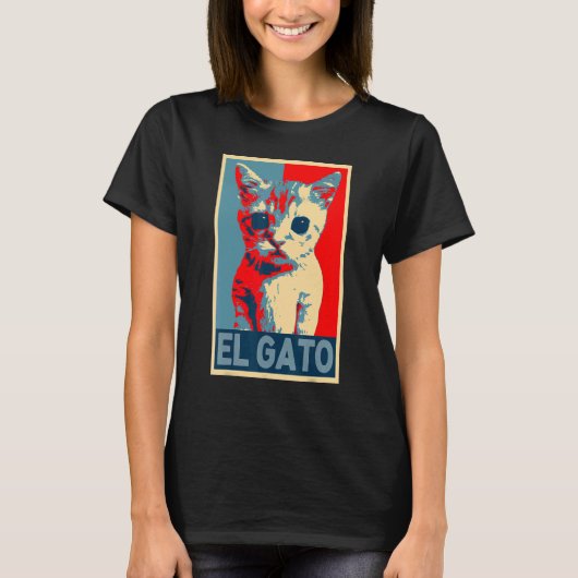 El Gato Meme Sad Crying Cat Kat Meme retro vinta T-shirt (Voorkant)