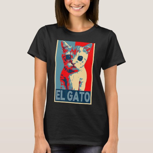 El Gato Meme Sad Crying Cat Kat Meme retro vinta T-shirt (Voorkant)
