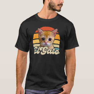 el gato meme trieste huilende kat munchkin kat mem t-shirt