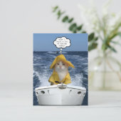 El Gato visser (Cat Fisherman) Briefkaart (Staand voorkant)