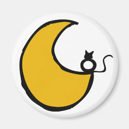 El gato y la luna magneet