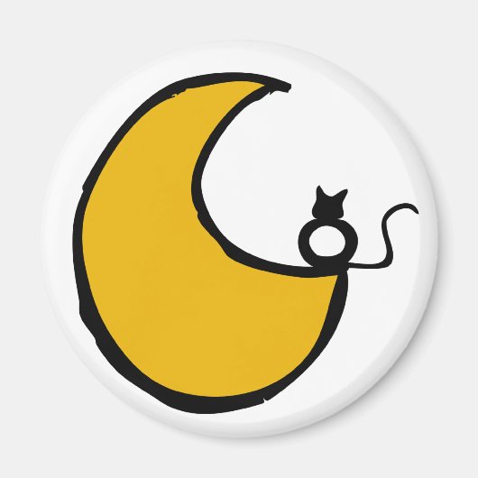 El gato y la luna magneet (Voorkant)
