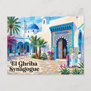 El Ghriba-synagoge Tunesië Briefkaart