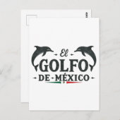 El Golfo de Mexico Amerikaanse Golf van Mexico Briefkaart (Voorkant / Achterkant)