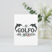 El Golfo de Mexico Amerikaanse Golf van Mexico Feestdagenkaart (Staand voorkant)