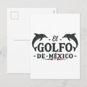 El Golfo de Mexico Amerikaanse Golf van Mexico Feestdagenkaart (Voorkant / Achterkant)