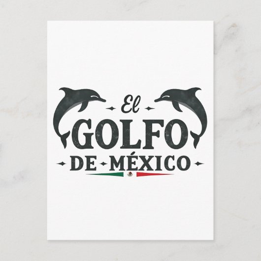 El Golfo de Mexico Amerikaanse Golf van Mexico Feestdagenkaart (Voorkant)