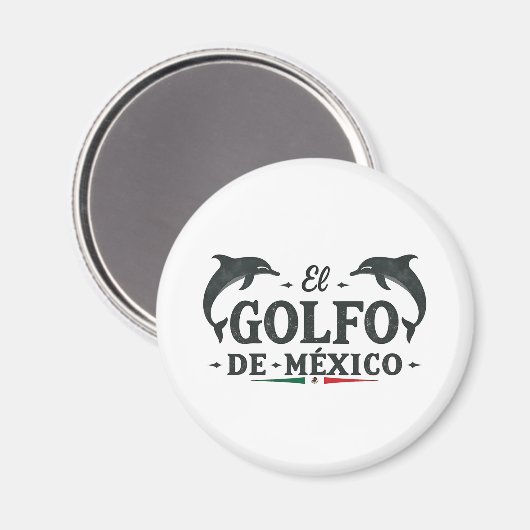 El Golfo de Mexico Amerikaanse Golf van Mexico Magneet (Voorkant / Achterkant)