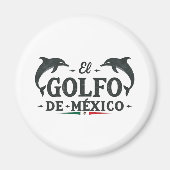 El Golfo de Mexico Amerikaanse Golf van Mexico Magneet (Voorkant)