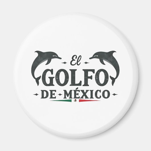 El Golfo de Mexico Amerikaanse Golf van Mexico Magneet (Voorkant)