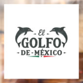 El Golfo de Mexico Amerikaanse Golf van Mexico Raamsticker (Vel 2)