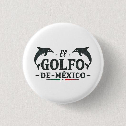 El Golfo de Mexico Amerikaanse Golf van Mexico Ronde Button 3,2 Cm (Voorkant)