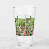 "El Gordo" Saguaro Cactus Glass Tumbler (Voorkant)