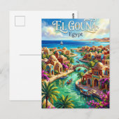 El Gouna Egypte Briefkaart (Voorkant / Achterkant)