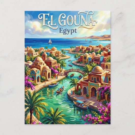 El Gouna Egypte Briefkaart (Voorkant)