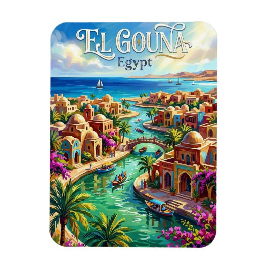 El Gouna Egypte Magneet (Verticaal)
