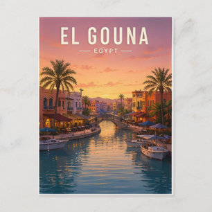 El Gouna Egypte Rode Zee Lagune Kust Reizen Briefkaart