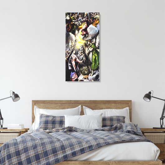 El Greco Annunciatie Virgin Mary Canvas Wrap Afdruk (Insitu (Slaapkamer))