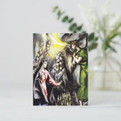 El Greco Annunciation Maagd Mary Briefkaart (Staand voorkant)