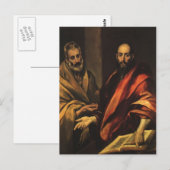 El Greco- Apostles Peter en Paul Briefkaart (Voorkant / Achterkant)