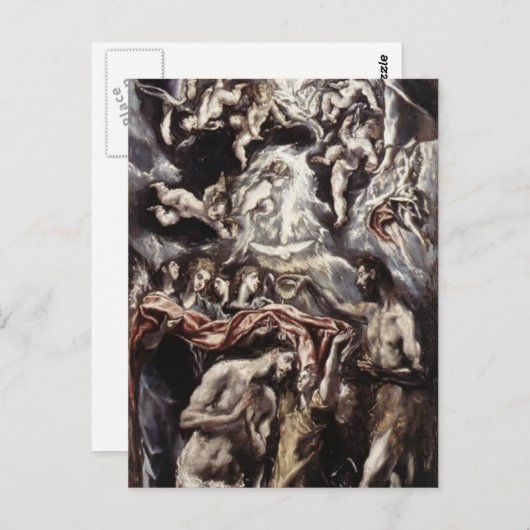 El Greco - Baptisme van Christus Briefkaart (Voorkant / Achterkant)