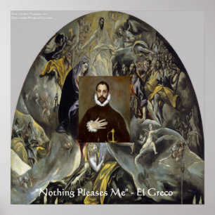 El Greco-begrafenis van het Poster tellen en citat