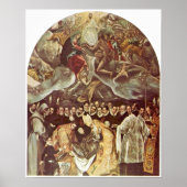 El Greco - Burial of Count Orgaz Poster (Voorkant)