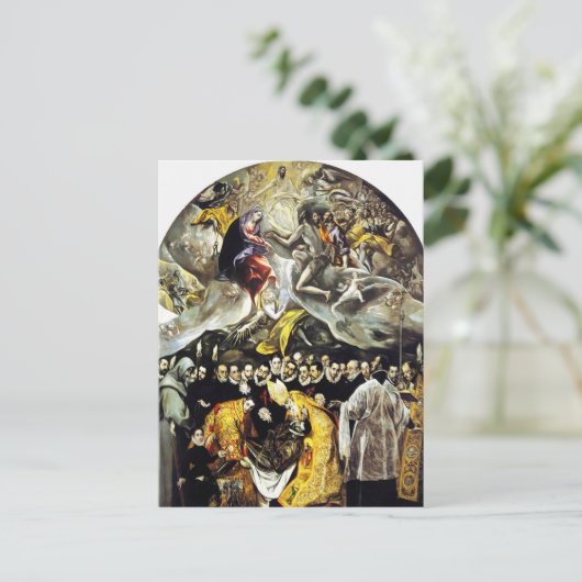 El Greco Burial of the Count of Orgaz Briefkaart (Staand voorkant)