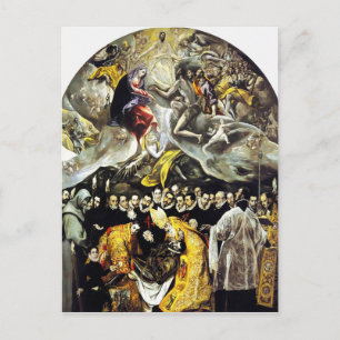 El Greco Burial of the Count of Orgaz Briefkaart