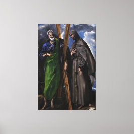 El Greco Christelijke Jezus Kruisiging Schilderij Canvas Afdruk